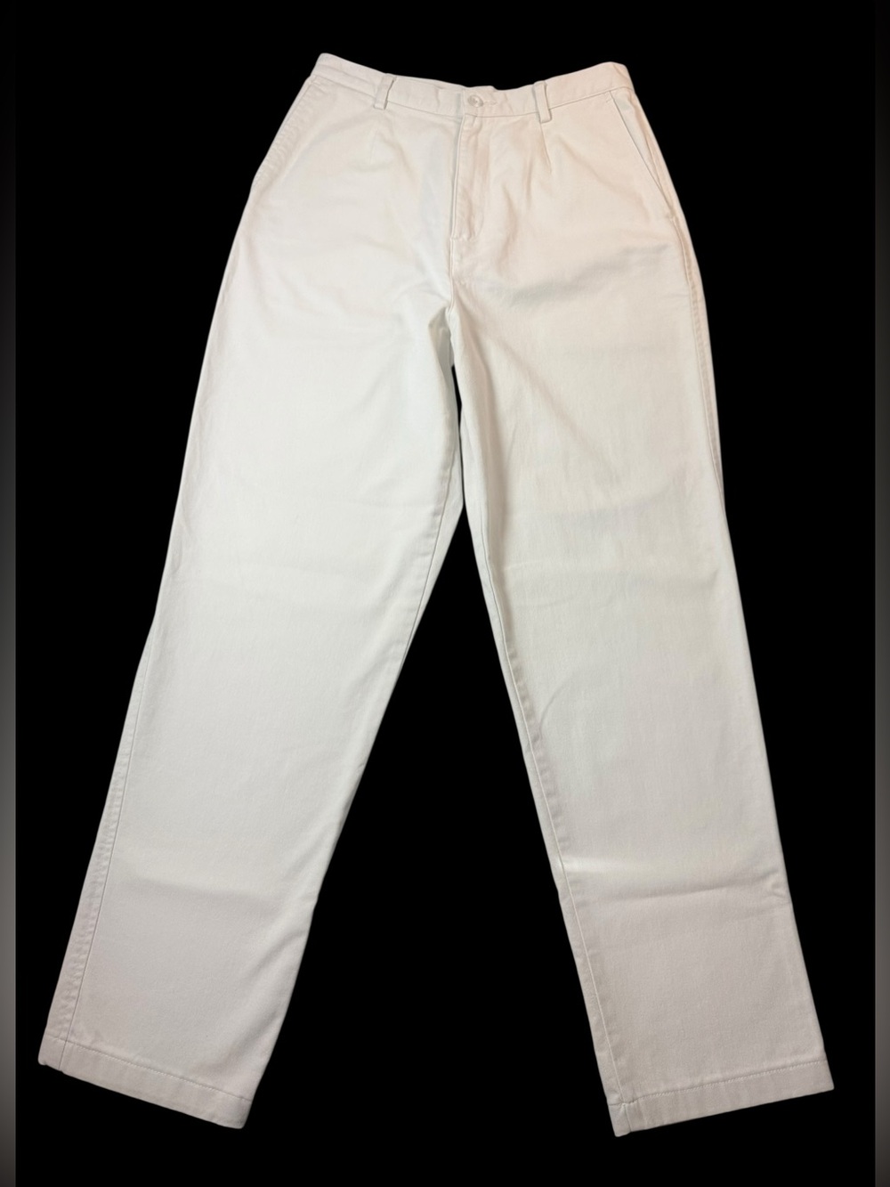 Lands End Women’s cotton stretch chino light desert tan trousers Size 10